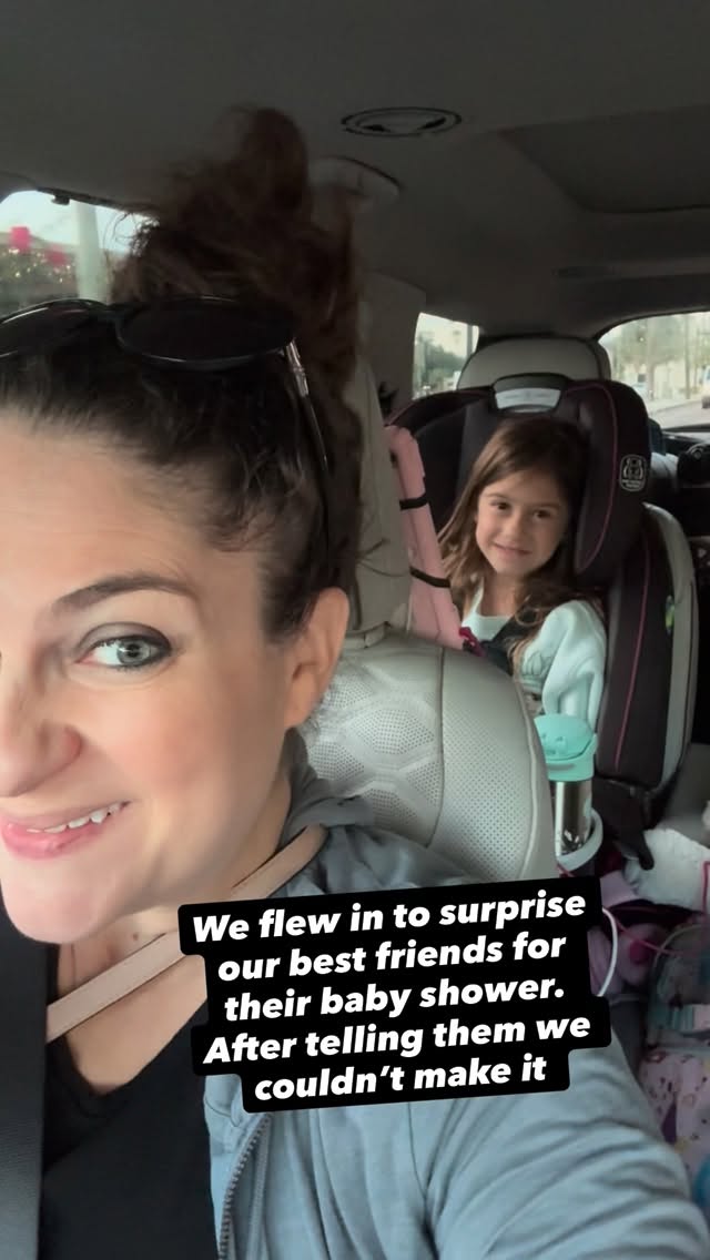 Surprise Success! We told them that we were not going to make it in for their baby shower. Little did they know that the day we found out the date, we booked a flight! Secret plans were made and dinner reservations were set up for them and their parents…parents didn’t show up, but we did! 😍

FL ➡️ CT 

#surprise #surprisevisit #friends